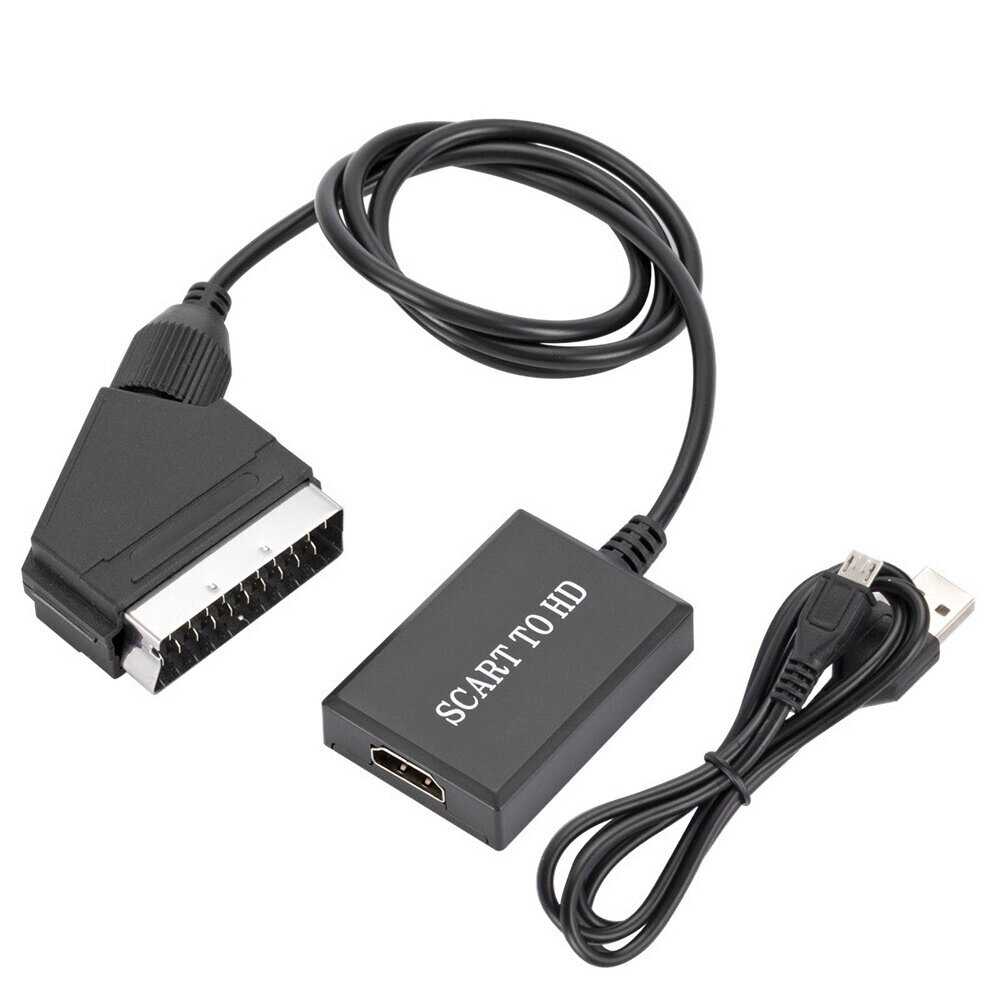 Mnn. Wuu HD Scart в HDMI конвертер Scart в HDMI Broom Head Switching Video Converter Разрешение 1080 - описание