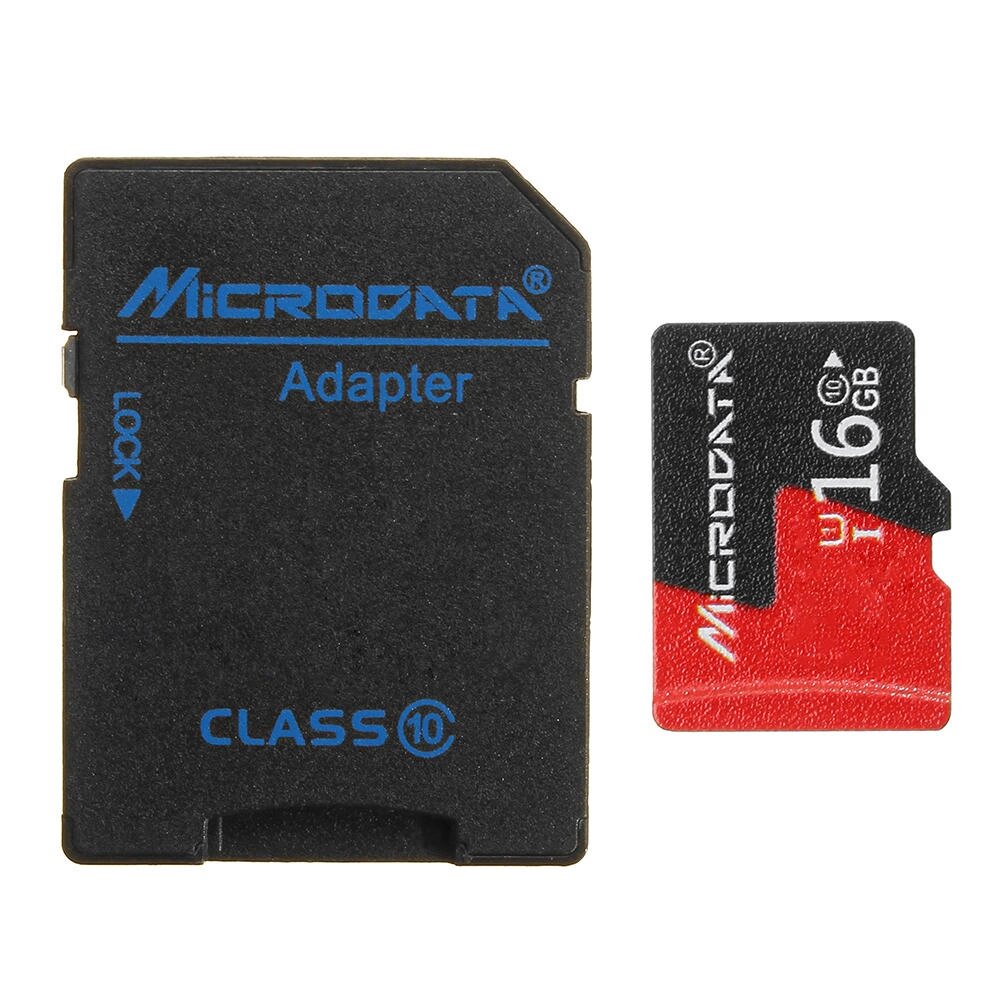 Microdata 16GB C10 U1 Карта памяти Micro TF с конвертером адаптера карты для TF в SD - особенности