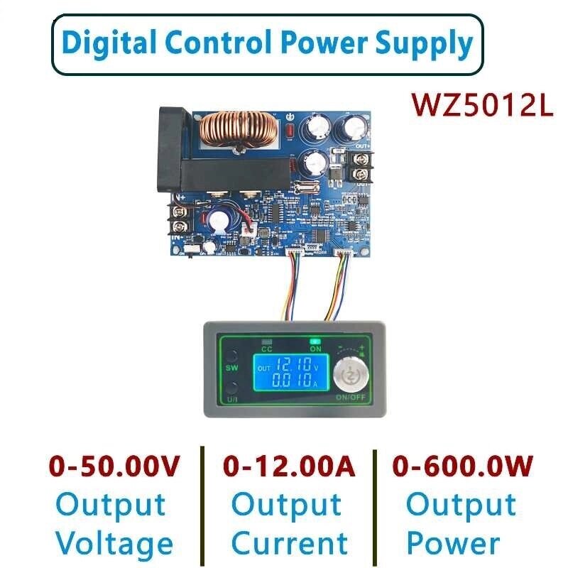 WZ5012L 50 В 12 А 600 Вт LED Дисплей Понижающий преобразователь постоянного тока в постоянный ток CC CV Понижающий модул - гарантия