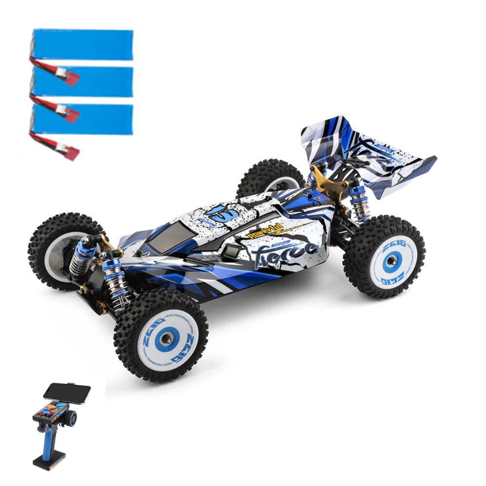 Wltoys 124017 Brushless V2 Upgraded Several 2200mAh Батарея RTR 1/12 2.4G 4WD 70km/h RC Car Vehicles Metal Chassis Model - Армения