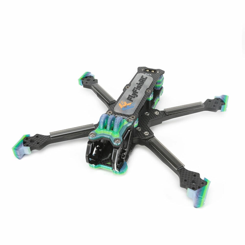 Fly. Fish. RC Volador II VX5 / ВД5 V2 Колесная база 225 мм T700 Carbon Fibre 5 дюймов Рама Deadcat Freestyle Набор Опора DJI - Армения