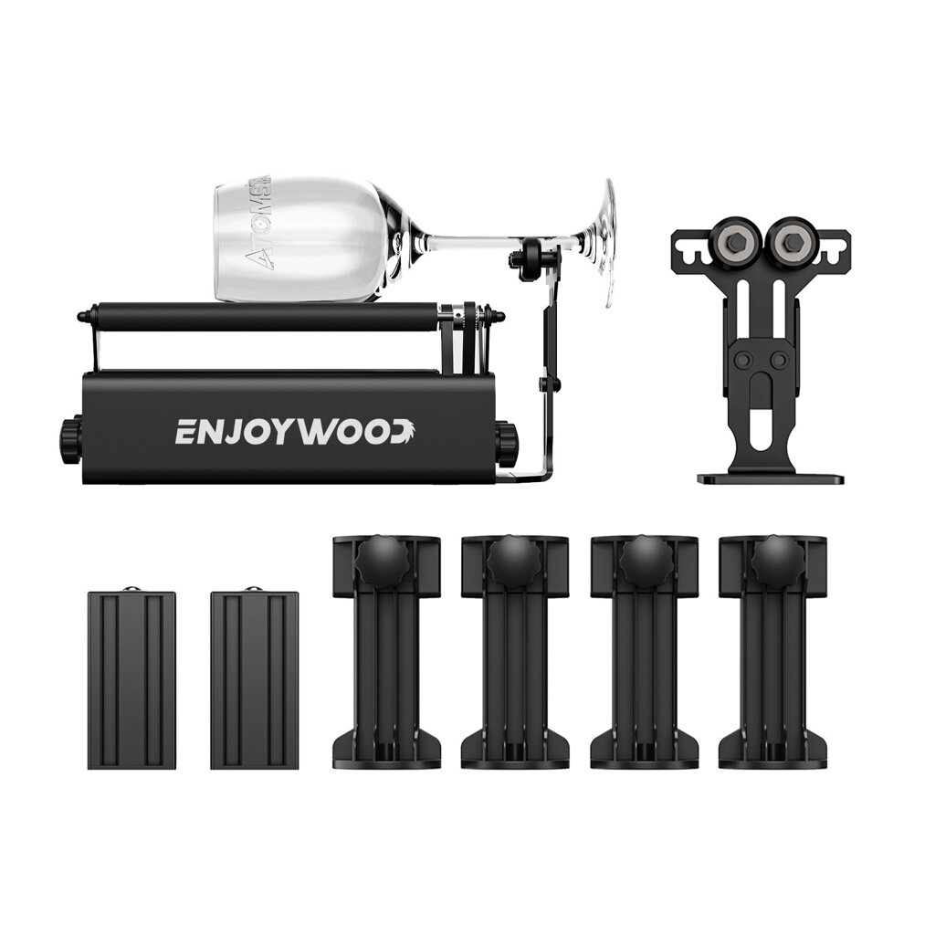 ENJOYWOOD R3 PRO Роторный Ролик с отделяемым опорным модулем и удлинителями для гравера Лазер - опт