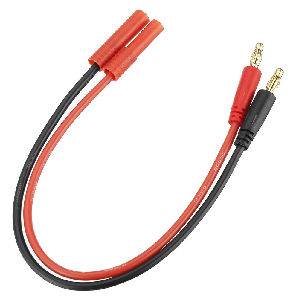 EUHOBBY 25 см 14AWG HXT4.0 штекер 4,0 мм штекер Banana Plug Силиконовый зарядный кабель для зарядного устройства B6 - акции