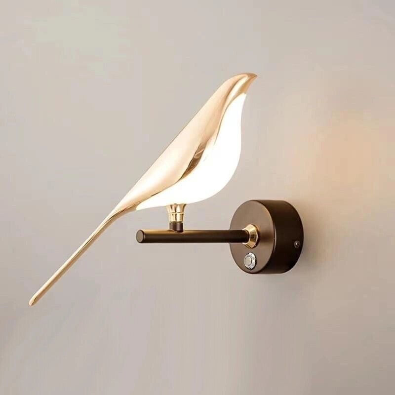 Single Bird Touch Dimming Nordic Magpie LED Wall Лампа Внутреннее освещение для дома Гостиная Прикроватная тумбочка Кухн - розница