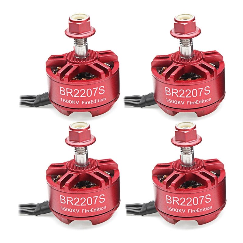 4X Racerstar 2207 BR2207S Fire Edition 1600KV 2200KV 2500KV 3-6S Бесколлекторный мотор для набора рамок РУ Дрона - описание