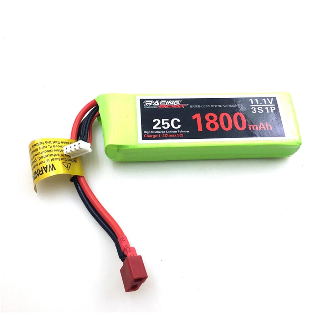 Feilun 11.1V 1800mAh 25C 3S T Plug Lipo Батарея для FT012 2.4G Бесколлекторный RC Лодка Запчасти - сравнение