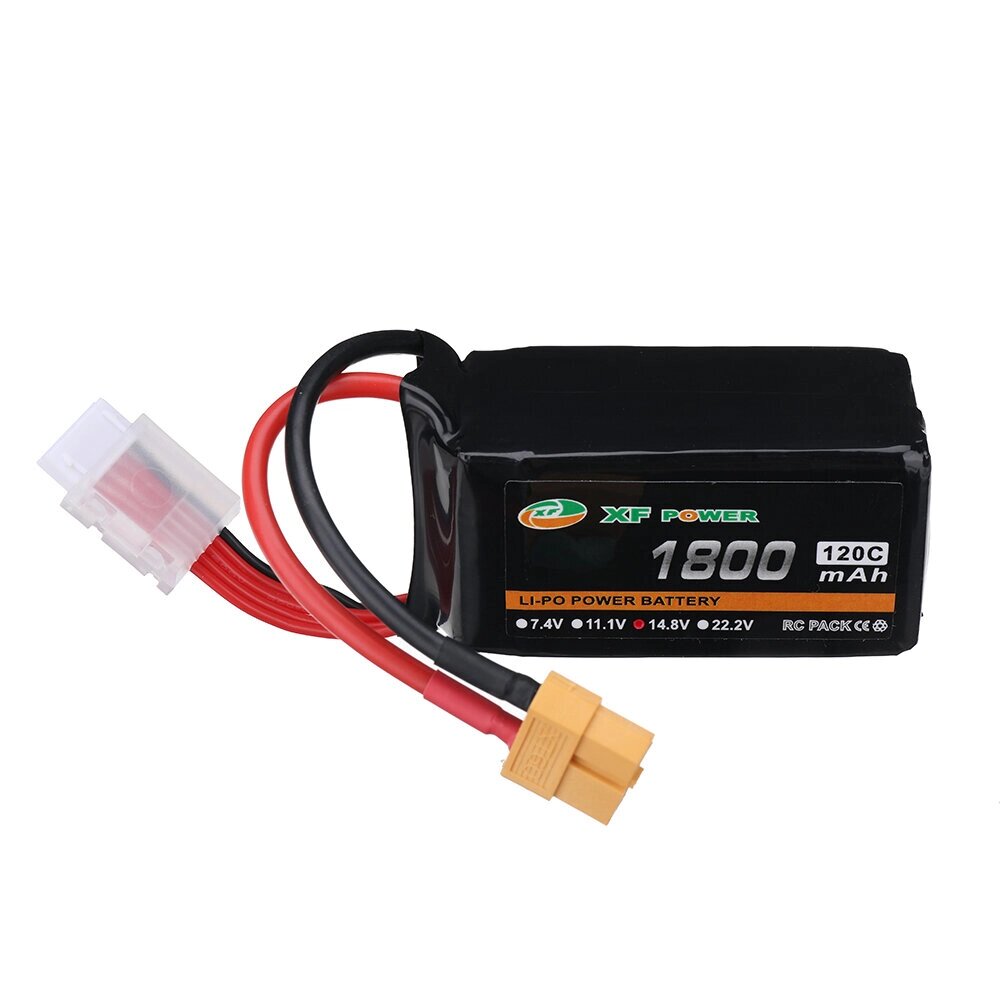 XF POWER 14,8 в 1800 мач 120C 4S lipo батарея разъем XT60 для RC дрон - скидка