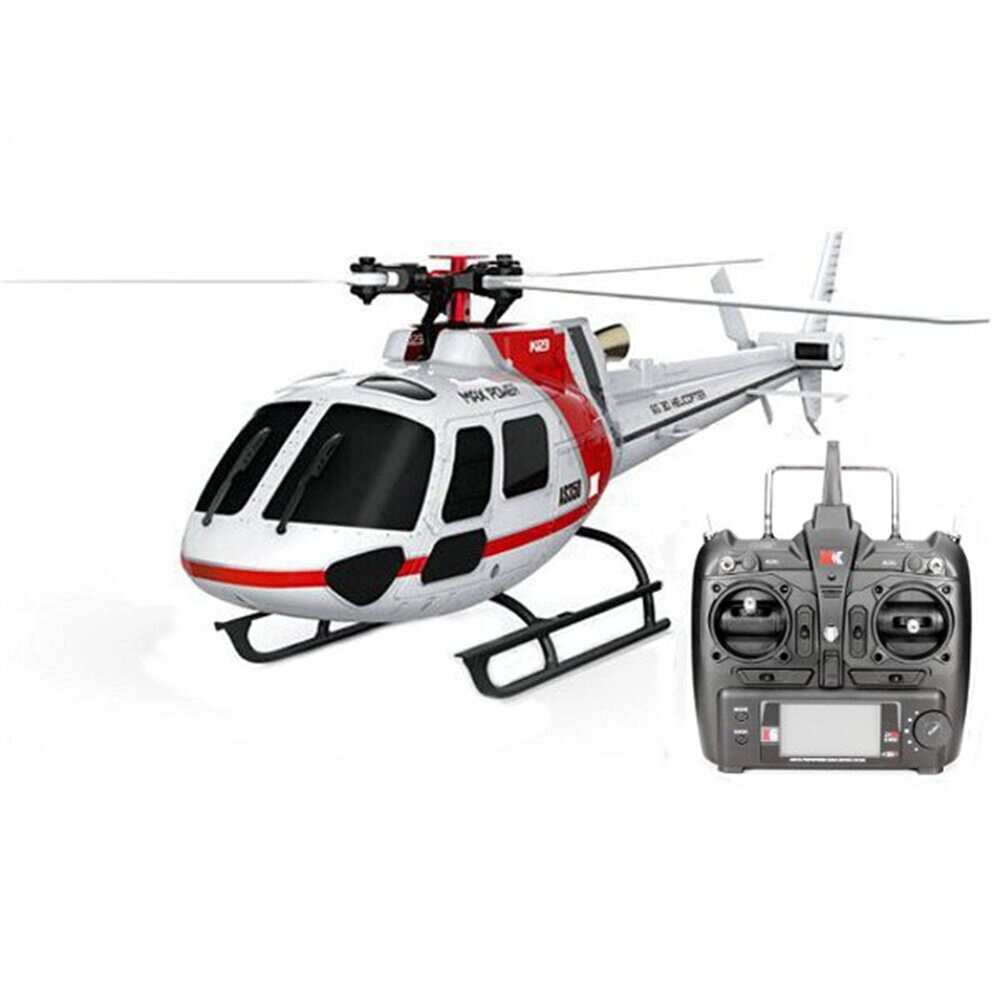 XK K123 6-канальный Бесколлекторный AS350 Шкала RC Вертолет BNF/RTF, режим 2 - доставка