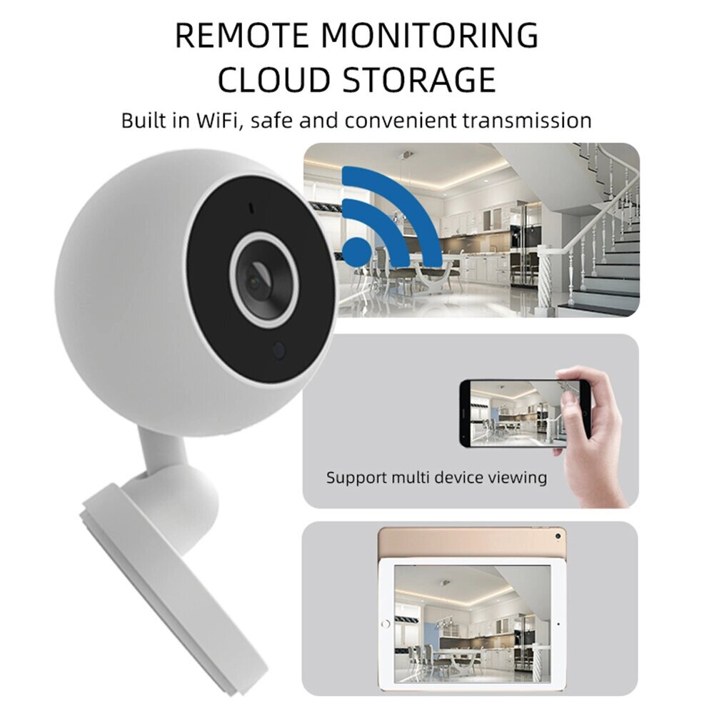 Surveillance Wifi IP Камера Remote Intercom 1080P Webcam Built-in Microphone Infrared Night Vision Wifi Surveillance Кам - фото