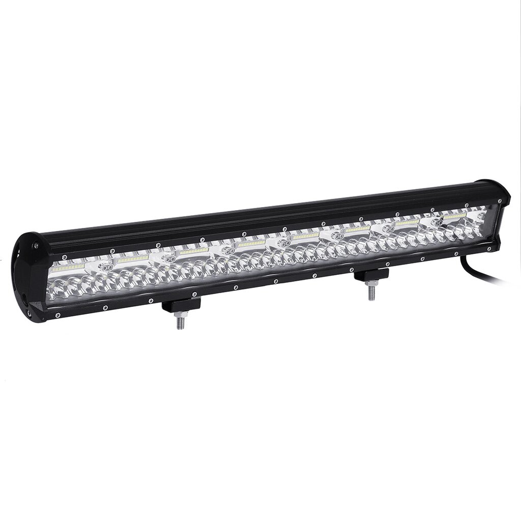 10-30V 23-дюймовый светодиодный светильник Tri-row Work Light Bar Combo + крепление номерного знака бампера с кронштейно - доставка