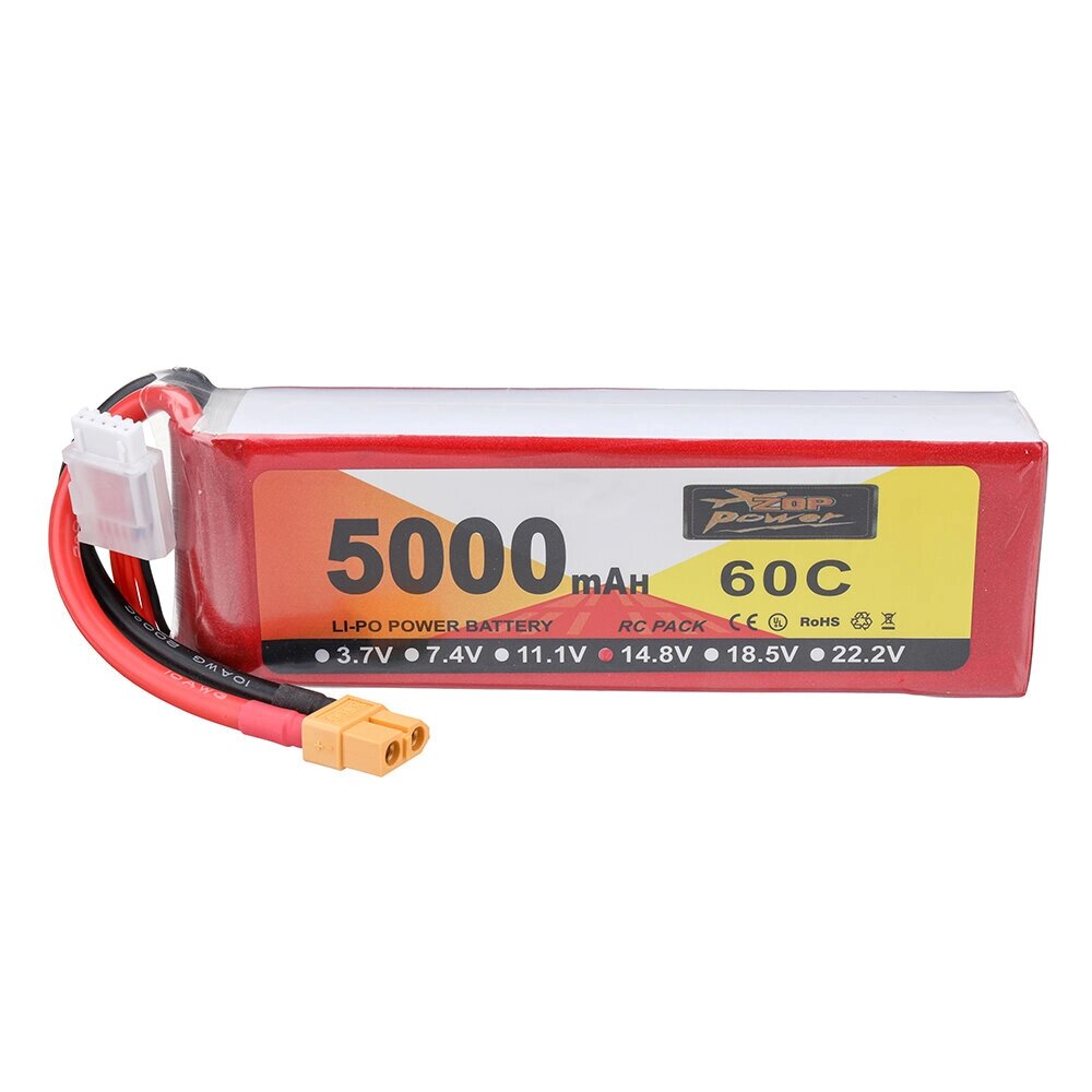 ZOP power 14.8V 5000mah 60C 4S lipo батарея разъем XT60 для RC дрон - Армения