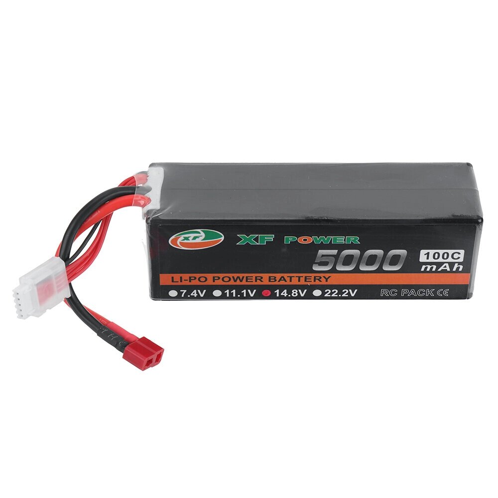 XF POWER 14,8 в 5000 мач 100C 4S lipo батарея разъем T deans для RC дрон - Bangoo