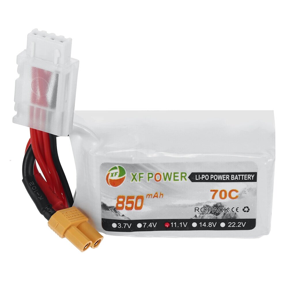 XF Power 11,1 В 850 мАч 70C 3S LiPo Батарея XT30 Штекер для RC Дрон - скидка