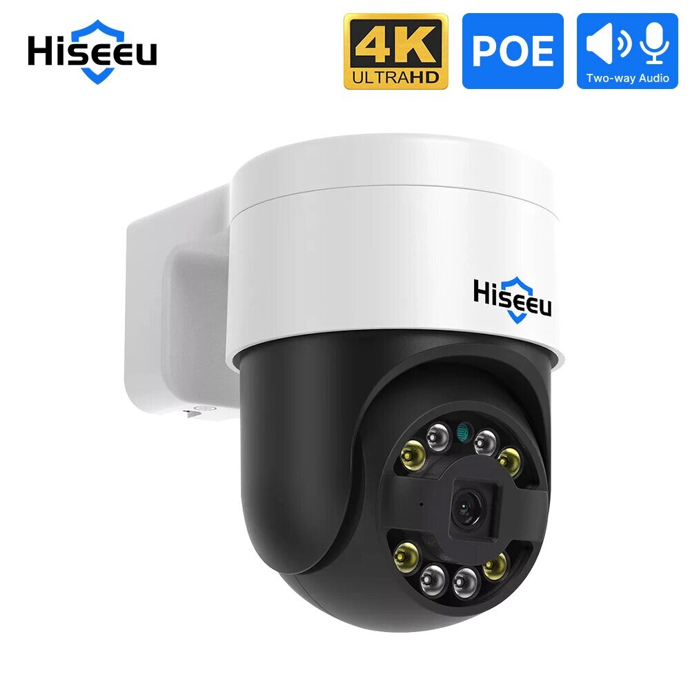 Hiseeu POE 4MP/8MP IP-видеонаблюдение камера На открытом воздухе Беспроводное PTZ цифровое цветное движение Ночное виден - Армения