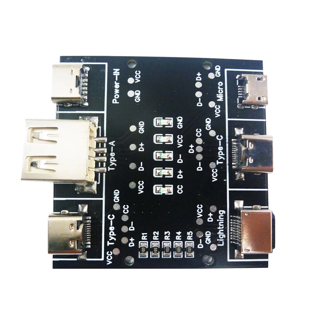 Многофункциональный тестер USB-кабеля USB A to Type-c Micro Lighting Short Circuit On-Off Data Cable Test Инструмент - гарантия