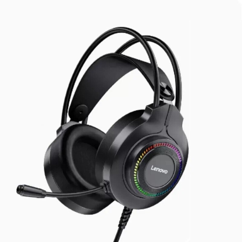 Lenovo Think. Plus G20 Игровая гарнитура 3,5 мм USB7.1 Surround Sound HIFI Стерео Colorful Light Gamer Наушники с микрофон - доставка