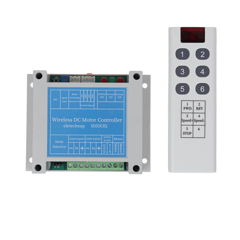 IO55C02 200 Вт 12 В 24 В постоянного тока Мотор Модуль привода 433M Wireless Дистанционное Управление Плата ограничения - Bangoo