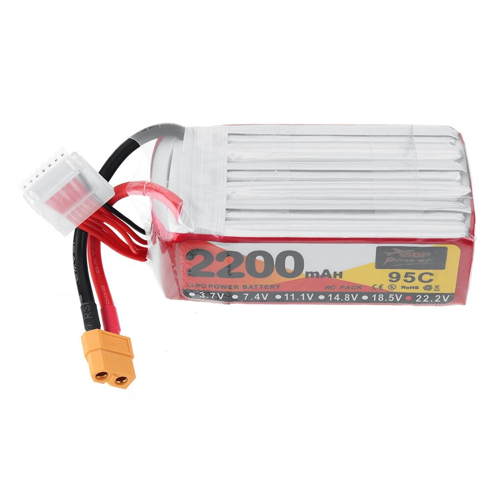 ZOP POWER 22,2 в 2200 мач 95C 6S lipo батарея разъем XT60 для RC дрон - акции