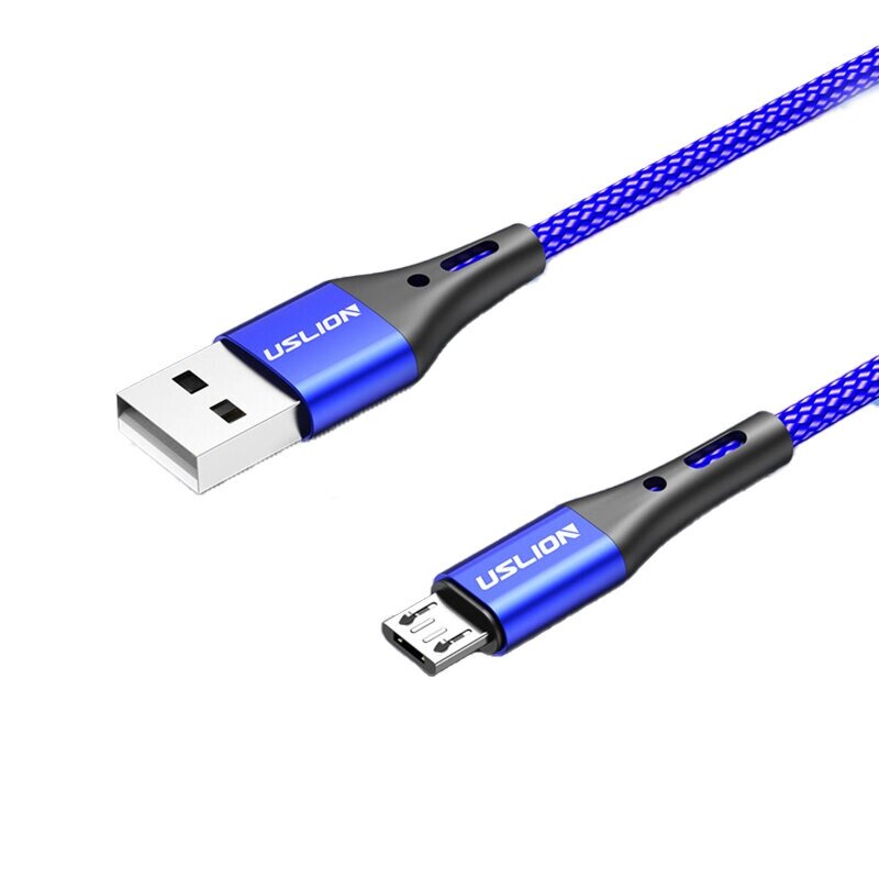 УСЛИОН 3A USB-A к кабелю Микро USB QC2.0 QC3.0 для быстрой зарядки и передачи данных Nylon Weaving Core Line 0,5 м/1M/2 - описание