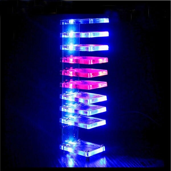 DIY Dream Crystal Electronic Column Light Cube LED Music Voice Spectrum Набор - интернет магазин