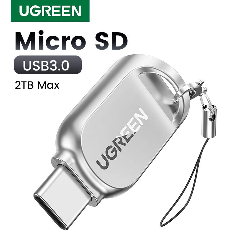 UGREEN кардридер USB-C на Micro SD TF карта OTG адаптер для ноутбука планшетный телефон Windows USB3.0 кардридер памяти - фото