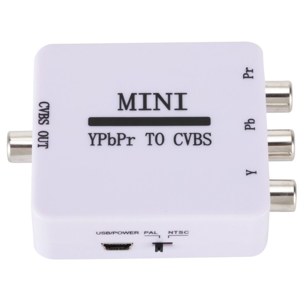 Grwibeou Mini YPbPr to CVBS Video Converter Adapter Разница в цвете с AV Converter 1080P для телевизора Проектор Монитор - выбрать