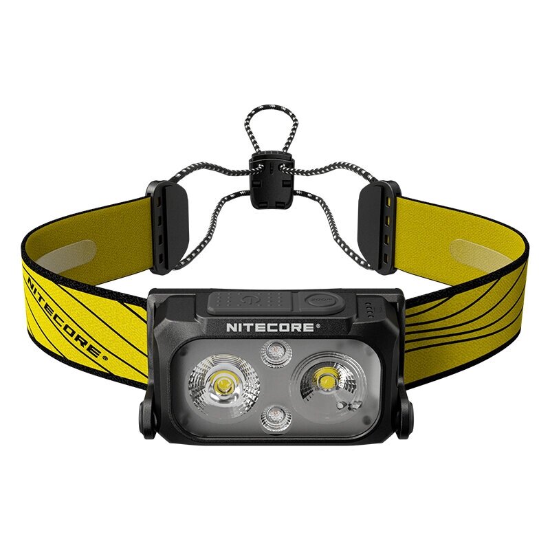 NITECORE NU25 Налобный фонарь 400 лм, перезаряжаемый через USB LED Налобный фонарь с тремя источниками света Лампа Встро - фото