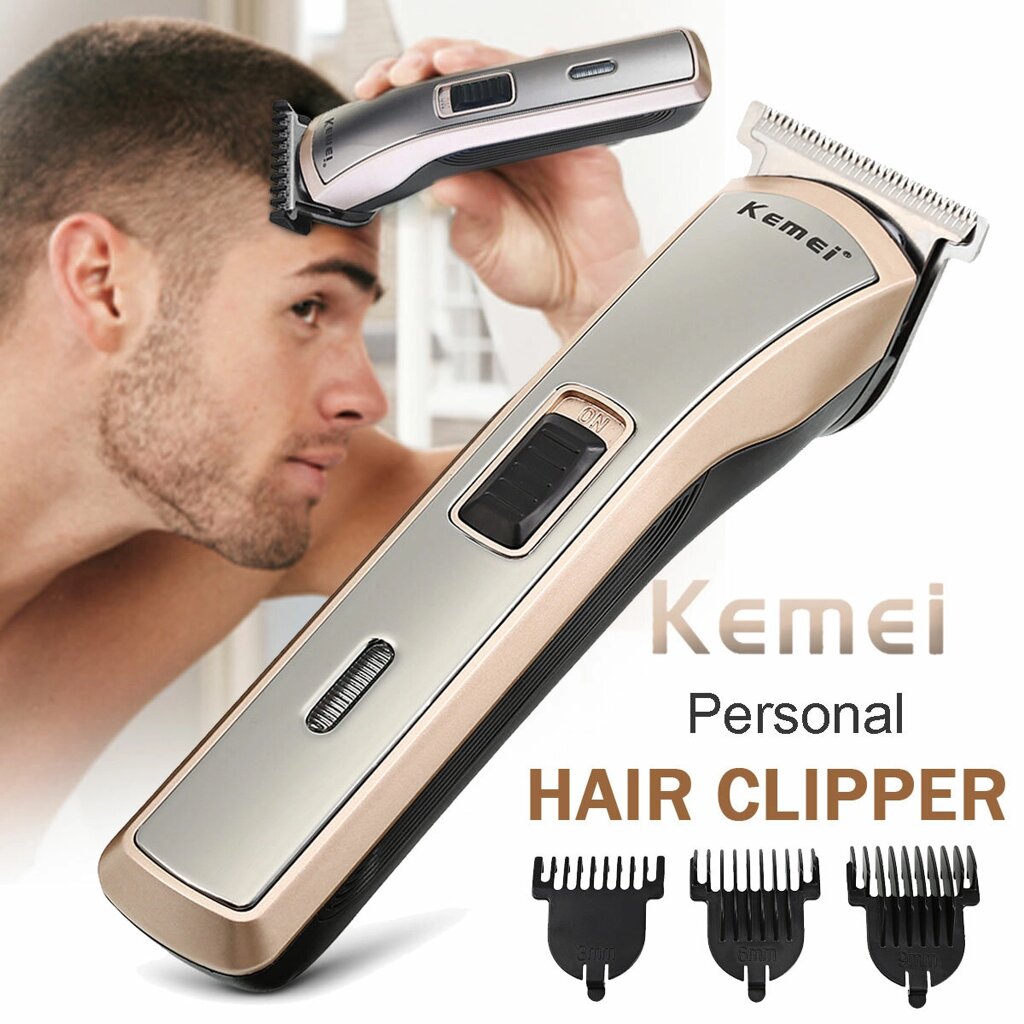 Kemei Mens Precision Cut Волосы Clipper Аккумуляторная бритва Триммер Бритва Волосы cut Electric Beard - выбрать