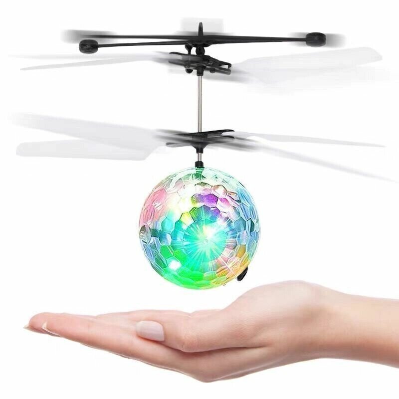 Mini Gesture Sensing Levitation Flying Led Light Crystal Ball RC Вертолет Детские игрушки - опт