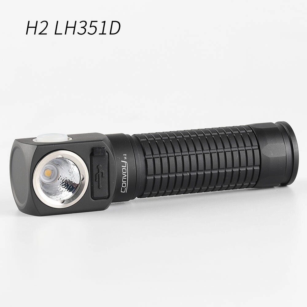 Convoy H2 LH351D LED Фонарик + налобный фонарь 18650 Налобный фонарь Lanterna Мощный фонарь Рыбалка Налобный фонарь Type - доставка