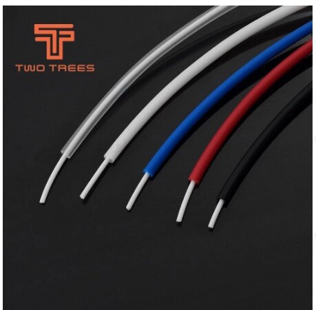 TWOTREES 5M PTFE Трубка Красный/Синий/Black/Белый/Прозрачный Подача сопла Трубка 2x4 мм с переносным резаком для 3D-при - опт