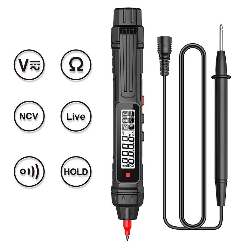 MESTEK Ручка Тип Цифровой Мультиметр 4000 отсчетов NCV Multimetro AC/DC Сопротивление напряжению Диод Непрерывность Тест - отзывы