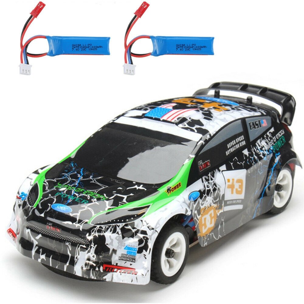 Wltoys K989 2 Батарея 1/28 2.4G 4WD Матовый RC Авто Легкосплавное шасси Транспортные средства Модель RTR - акции