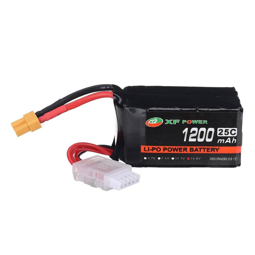 XF POWER 14,8 в 1200 мач 25C 4S lipo батарея XT30 штекер для RC дрон - розница