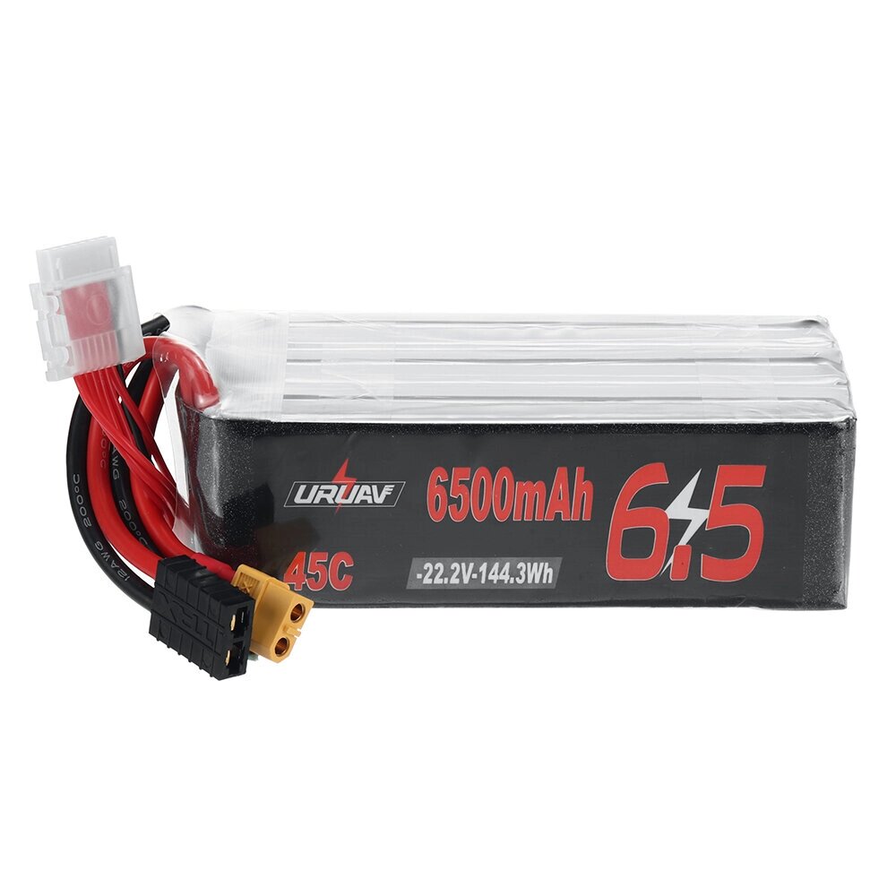 URUAV 22.2V 6500mah 45C 6S lipo батарея XT60 штекер для RC дрон - доставка