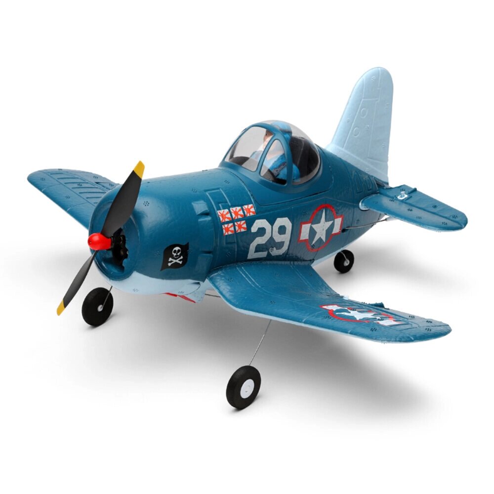 XK A500 Cartoon F4U 350 мм Размах крыльев 2,4 ГГц 4CH 6-осевой гироскоп 3D/6G Переключаемый EPP RC Самолет RTF для начин - гарантия