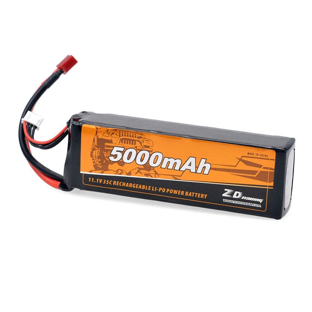 ZD Racing 11.1V 5000mAh 35C 3S Lipo Батарея T Plug для 9116 9020 9021 08426 08427 1/8 1/10 RC Транспорт Модели Авто - скидка