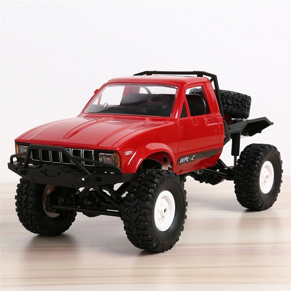 Взрыв хорошо WPL C14 1/16 2.4G 4WD Off Road RC Military Car Rock Crawler Truck With Front LED RTR Toys - скидка