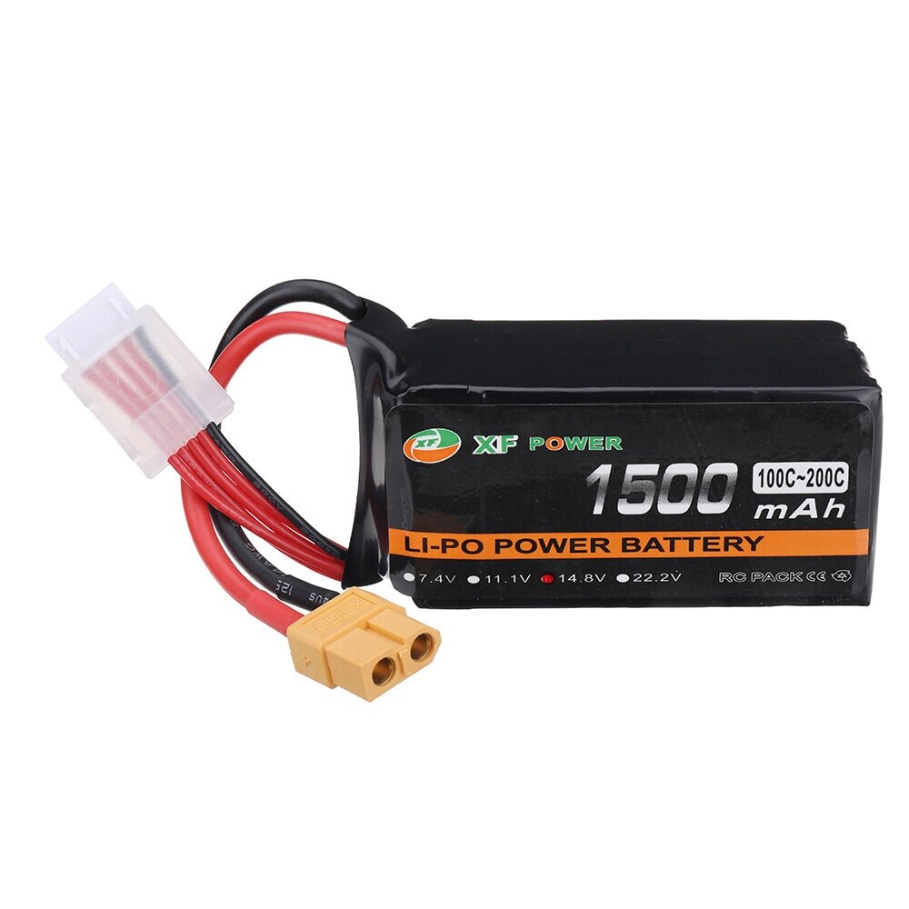 XF POWER 14,8 в 1500 мач 100/200C 4S lipo батарея разъем XT60 для RC дрон - Аштарак