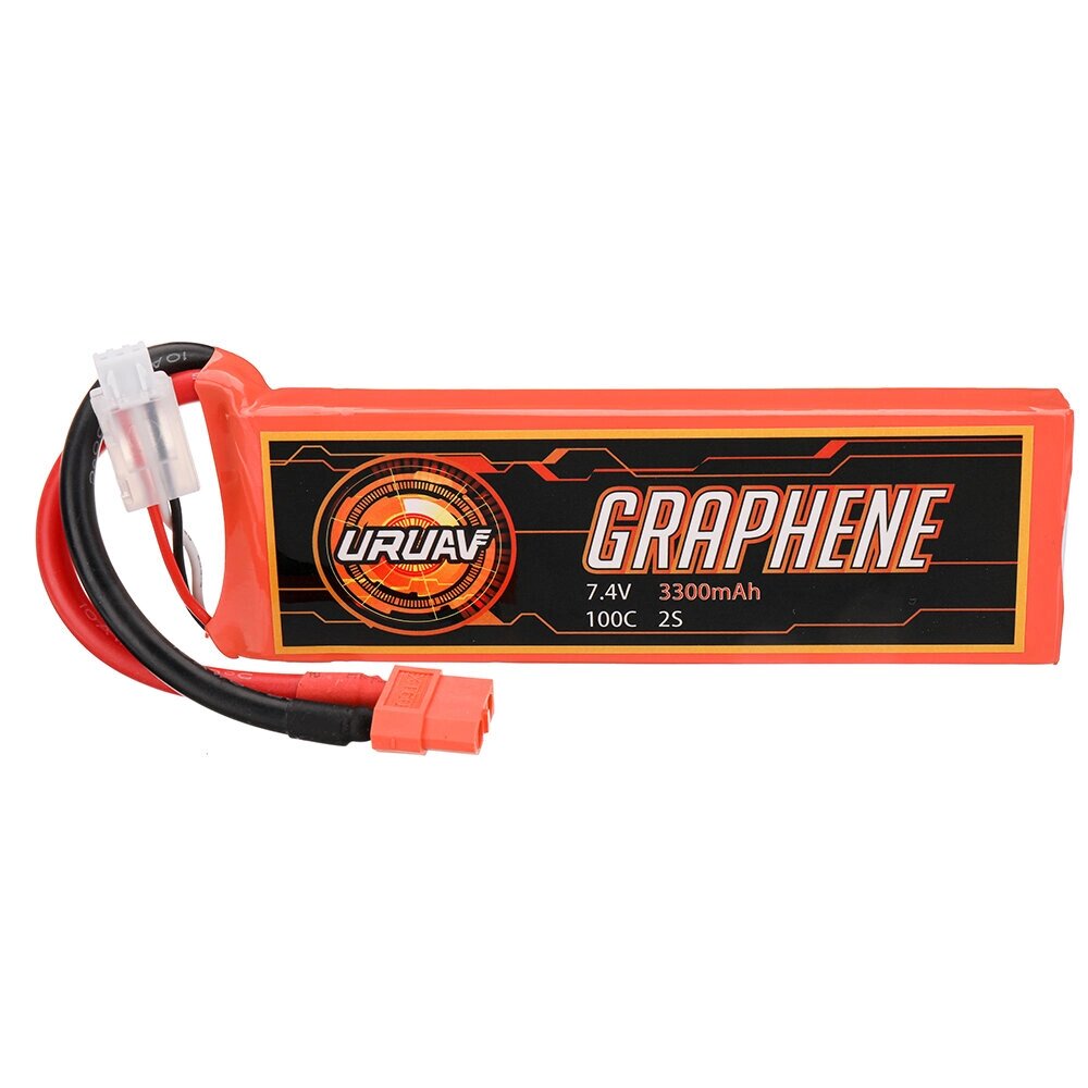 URUAV graphene power 7.4V 3300mah 100C 2S lipo батарея разъем XT60 для RC дрон - доставка