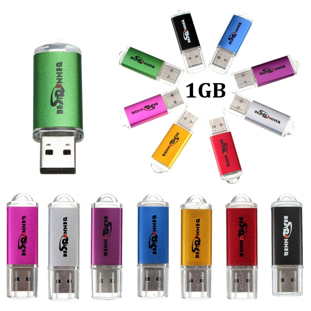 Bestrunner Multi-Color Portable USB 2.0 1GB/960M Pendrive USB Disk для портативных ПК Macbook - Bangoo