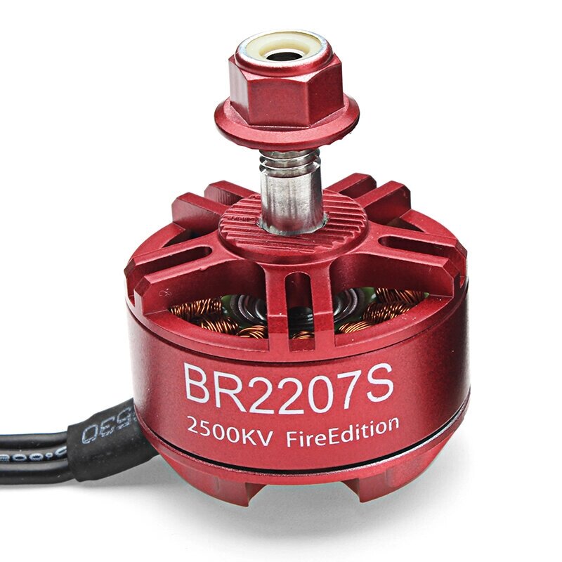 Racerstar 2207 BR2207S Fire Edition 1600KV 2200KV 2500KV 3-6S Бесколлекторный мотор для набора рамок РУ Дрона - доставка