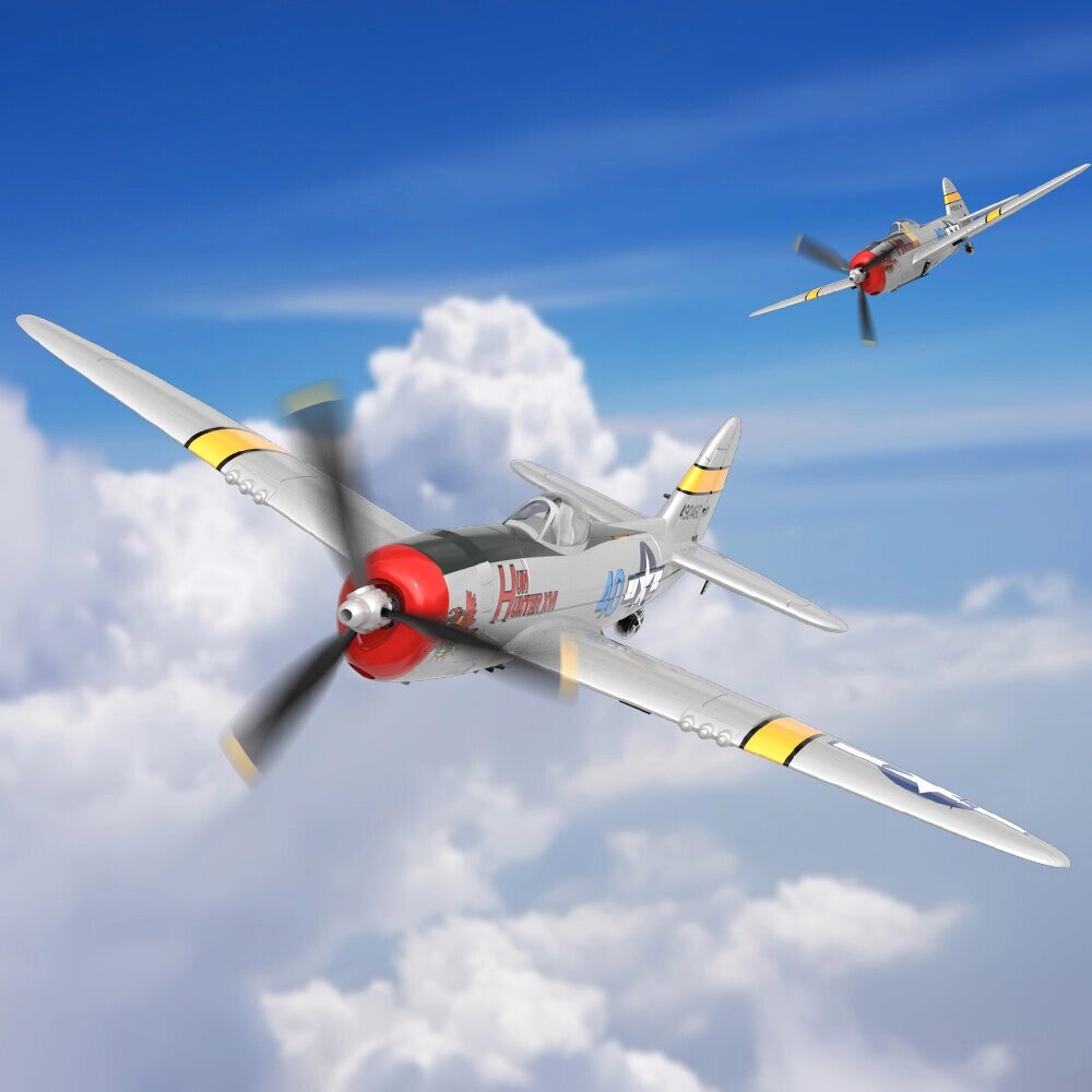 Volantex. RC Mini P-47 Warbird EPP Размах крыльев 400 мм 2.4G 4CH 6-осевой гироскоп One Ключ Высший пилотаж XPilot Система - скидка