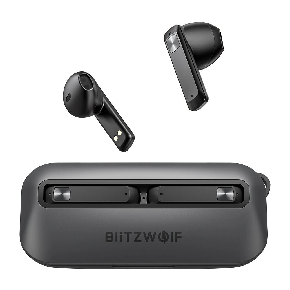 Блиц. Вольф BW-FPE1 TWS bluetooth Earphone 1.7CM Ultra Thin Portable Earbuds 13mm Large Driver HiFi Stereo ENC HD Mic Hal - фото