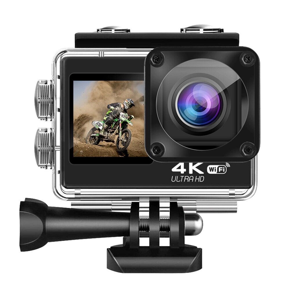 AT-Q60AR Outdoors Sport камера с 1,3-дюймовым экраном Дисплей 4K30P, двухцветный, широкоугольный, 170°30 м Водонепрони - Армения