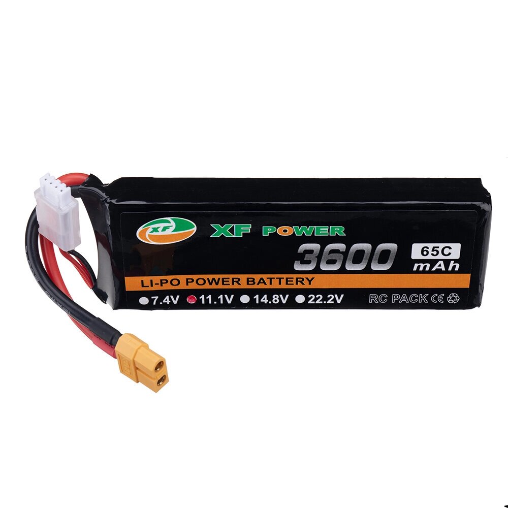 XF POWER 11,1 в 3600 мач 65C 3S lipo батарея разъем XT60 для RC дрон - сравнение