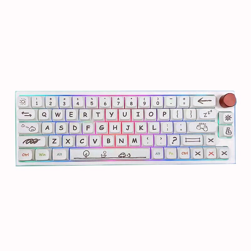 127 клавиш Daydream/Childlike/Peace and Joy PBT Keycap Set XDA Profile Sublimation Keycaps для клавиатур Механический - заказать