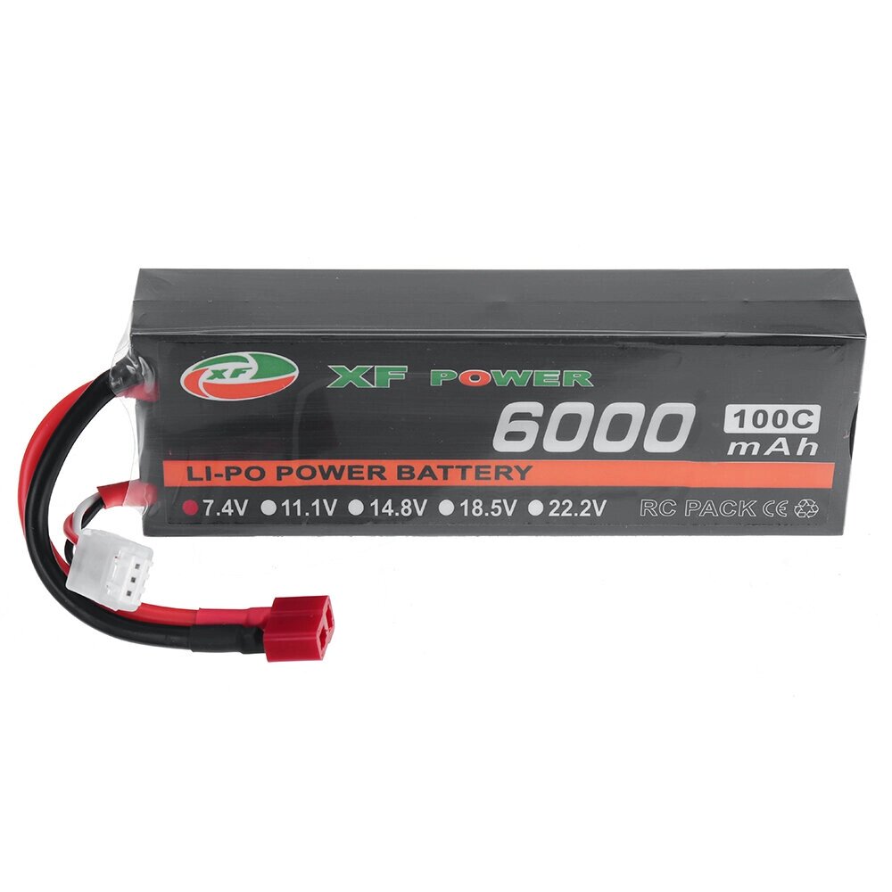 XF POWER 7.4V 4000mah 100C 2S lipo батарея T deans plug для RC авто - акции