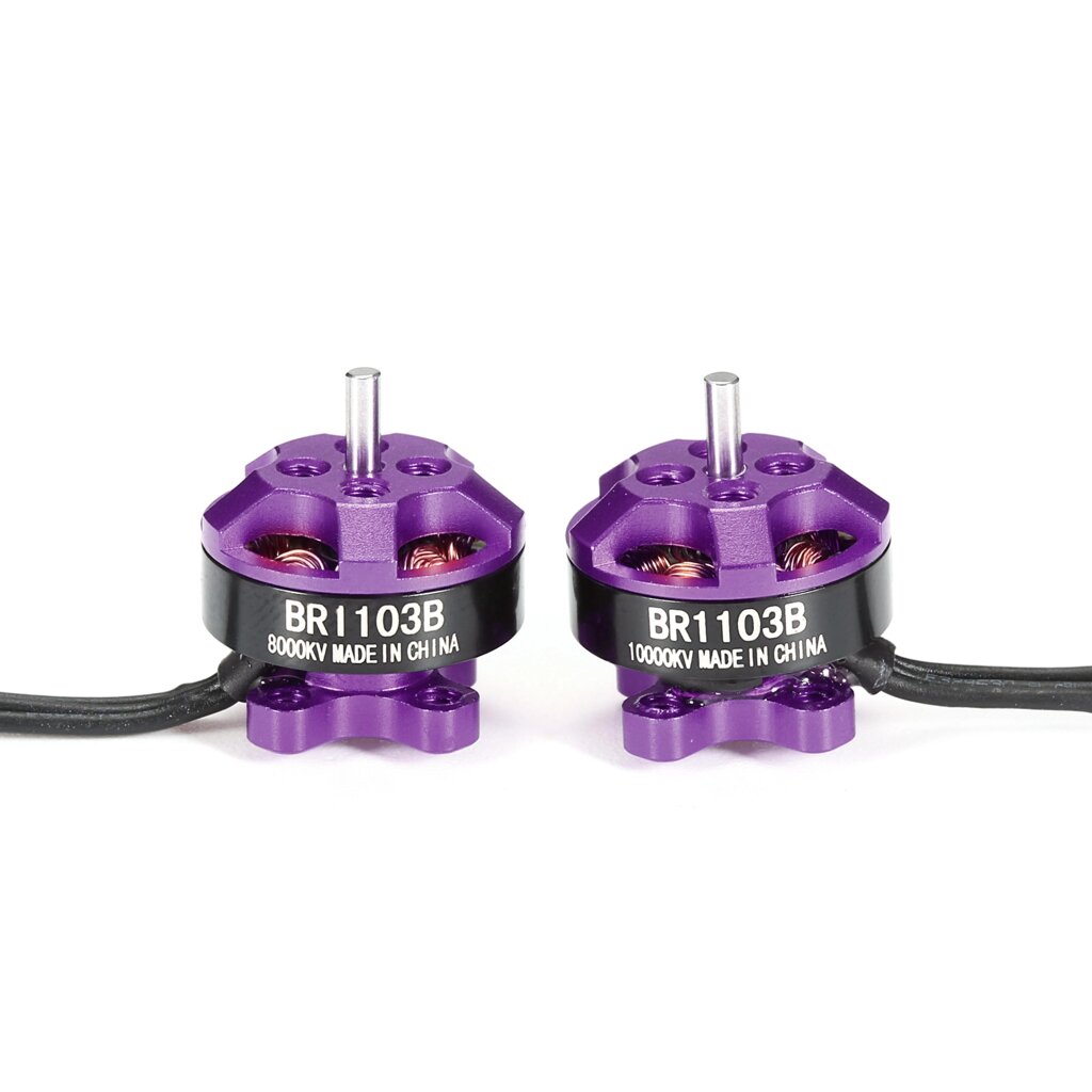 Racerstar Racing Edition 1103 BR1103B 8000KV 10000KV 1-3S Бесколлекторный мотор Purple для 50100 FPV RC Дрон - Аштарак