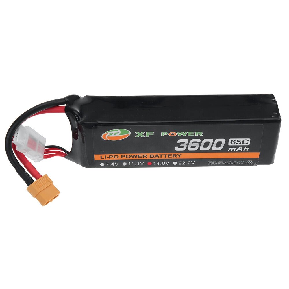 XF POWER 14,8 в 3600 мач 65C 4S lipo батарея разъем XT60 для RC авто - распродажа